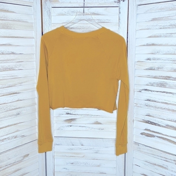 WILDFOX Womens Sweatshirt Such A Bummer Relaxed Yellow SAMPLE - Picture 6 of 9